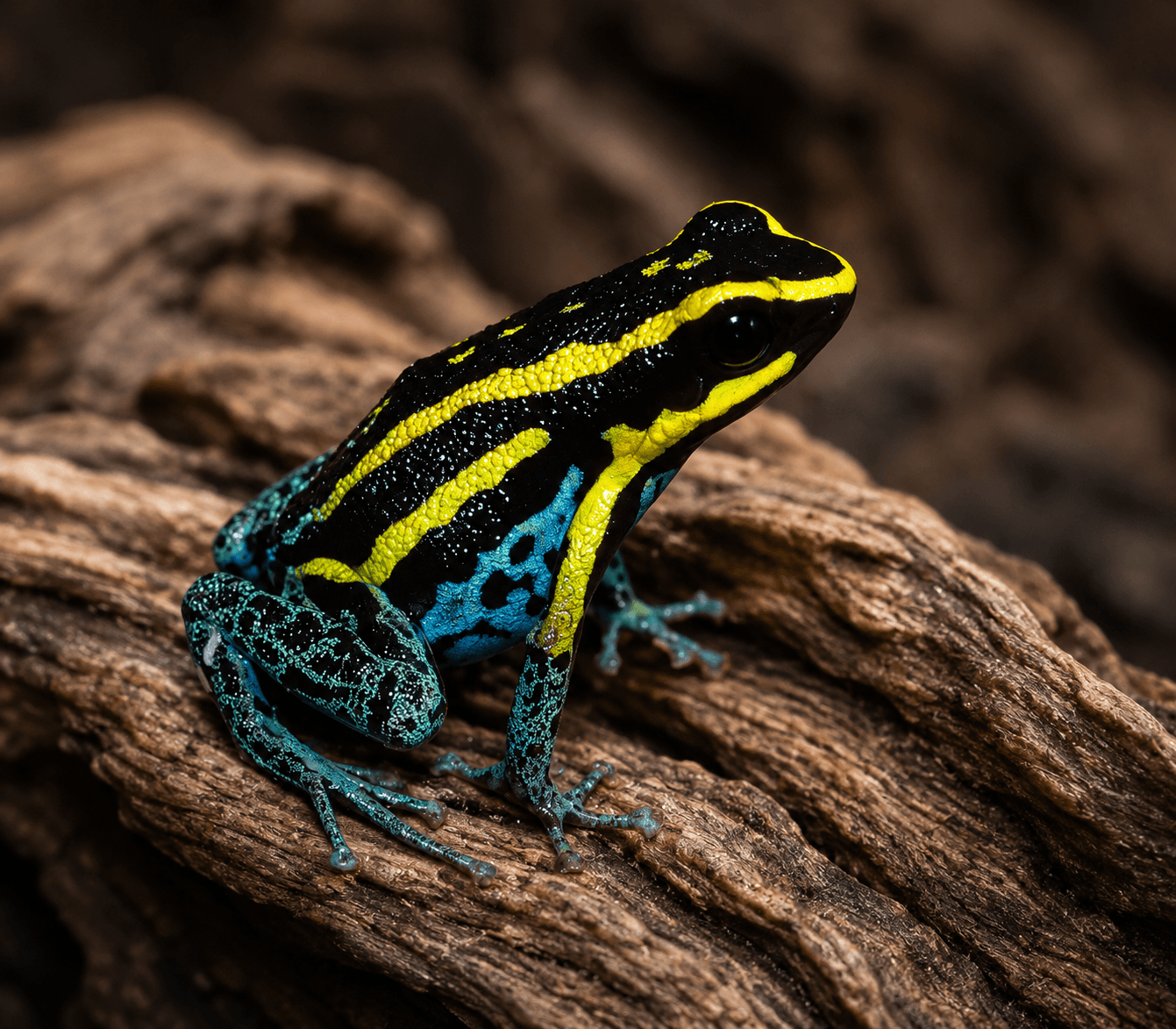 Hyloxalus azureiventris dart frog